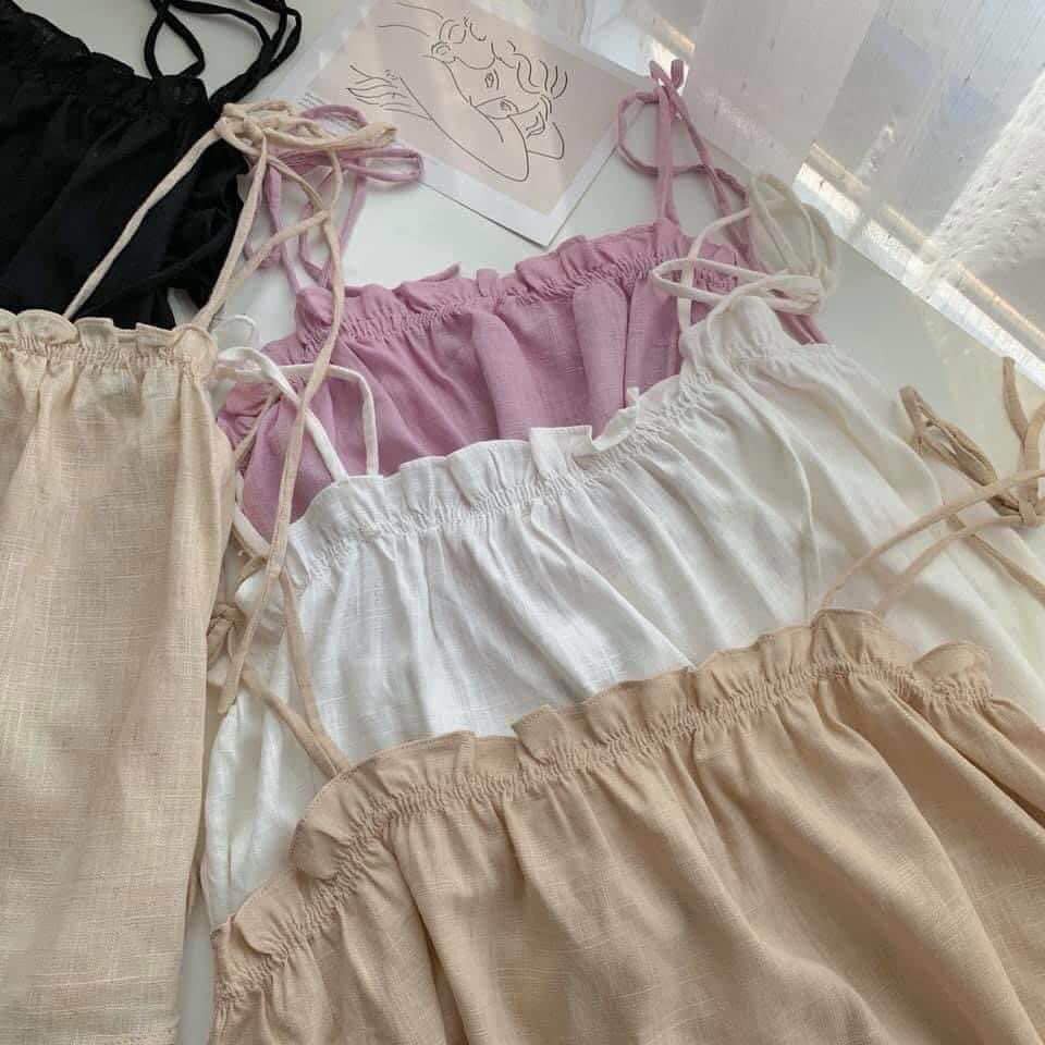 ÁO Croptop🍃FREESHIP🍃áo 2s bo chun đũi vintage nhẹ nhàng mix được mọi đồ | BigBuy360 - bigbuy360.vn
