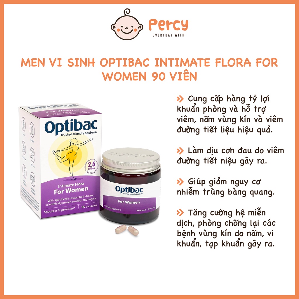 Men Vi Sinh Optibac Intimate Flora For Women