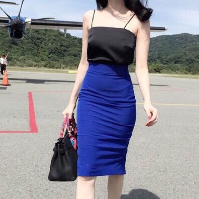 CHÂN VÁY BÚT CHÌ sẻ sau dáng dài 70cm quá gối thời trang công sở | BigBuy360 - bigbuy360.vn