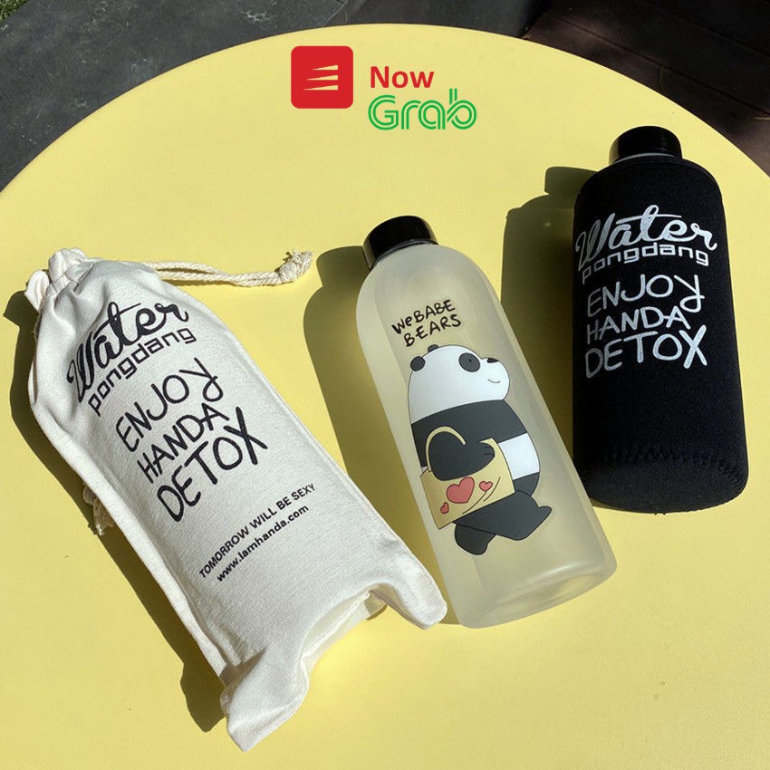 🔥🔥[COMBO 7 MÓN ] Bình Đựng Nước 💧💦 1000ml Hàn Quốc 💧💦 Nhựa Cao Cấp 💧💦 Hình Gấu Bear Cute Kèm Phụ Kiện 7 món - RICKSTORE | BigBuy360 - bigbuy360.vn
