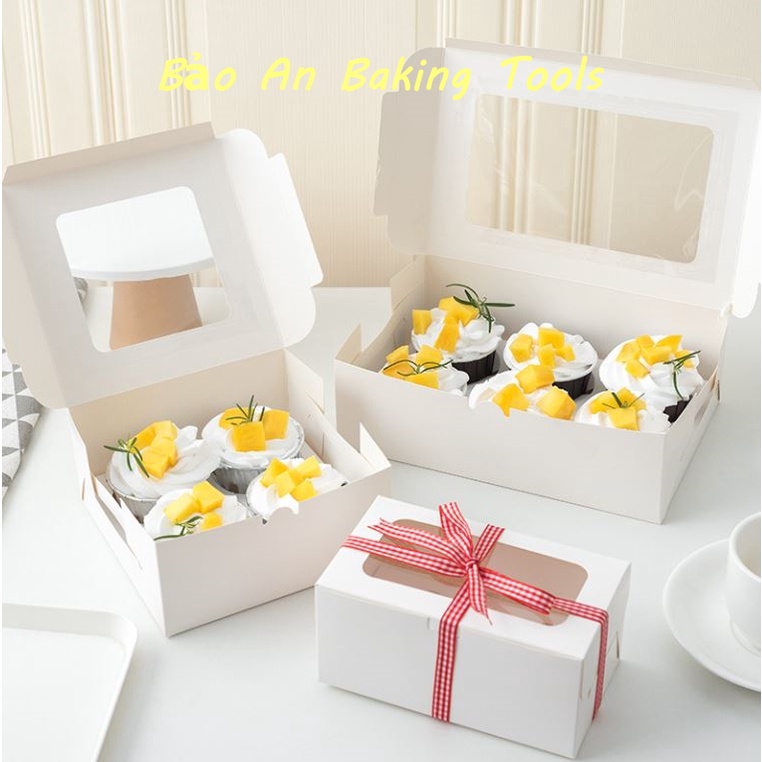 Hộp giấy đựng bánh Cupcake 4c-6c