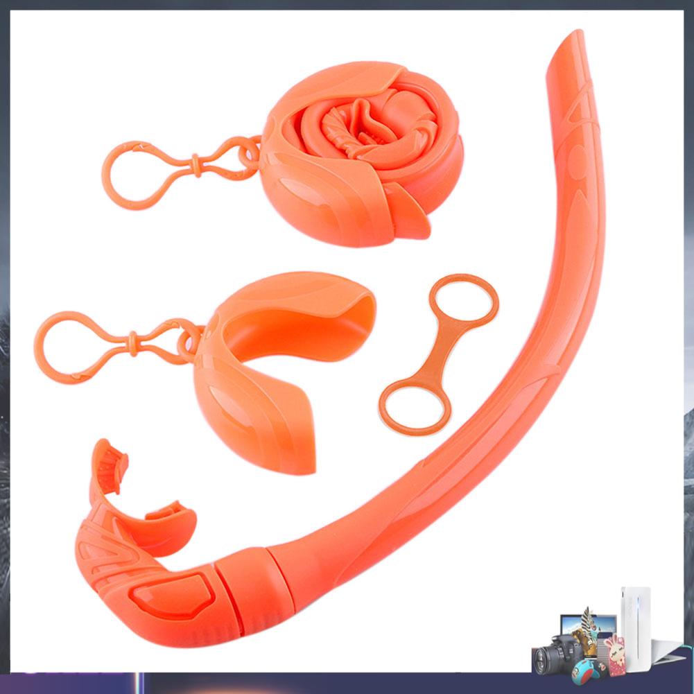 Ống Thở Lặn Bằng Silicone Có Thể Gấp Gọn Kèm Túi Đựng