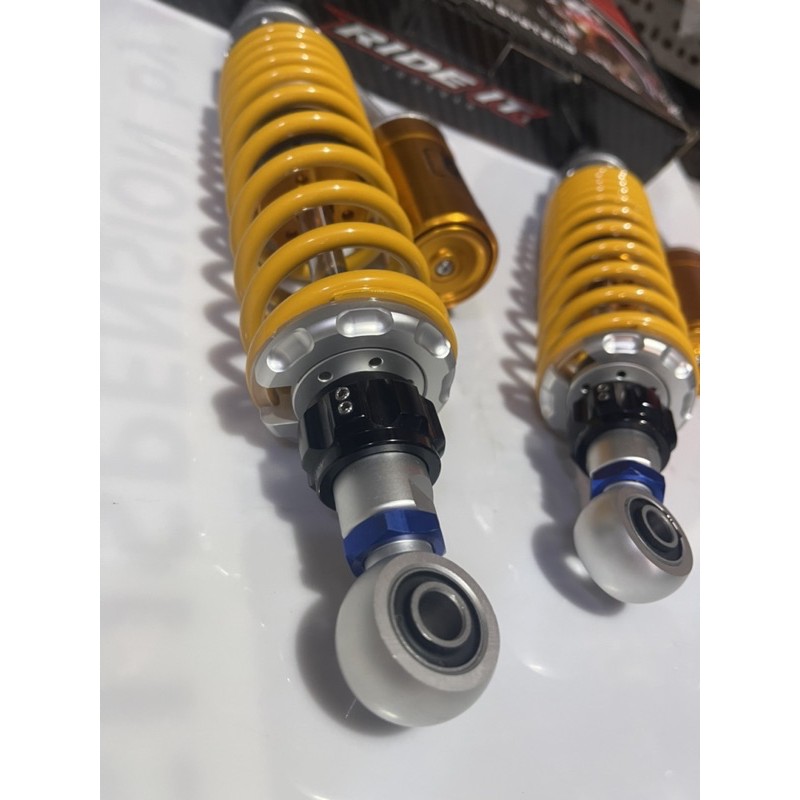 Phuộc sau bình dầu vàng núm tăng chỉnh đen kiểu PHUỘC OHLINS  Wave , dream , future