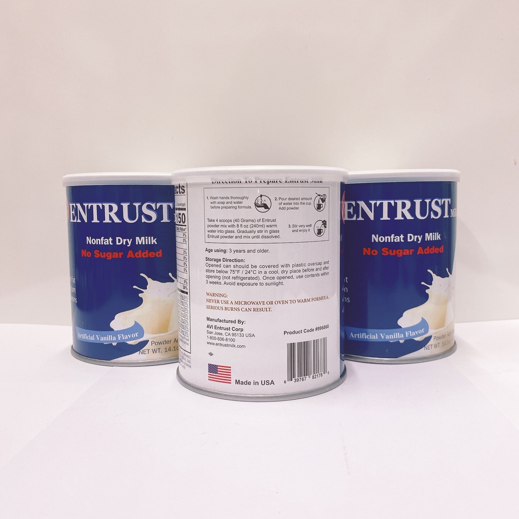 Sữa Entrust Mỹ 400g - USA