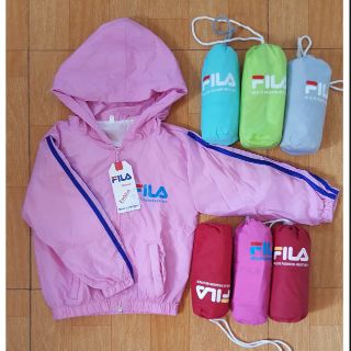 Áo khoác gió fila cho bé trai bé gái, áo gió 2 lớp cho bé gái, áo gió cho bé trai