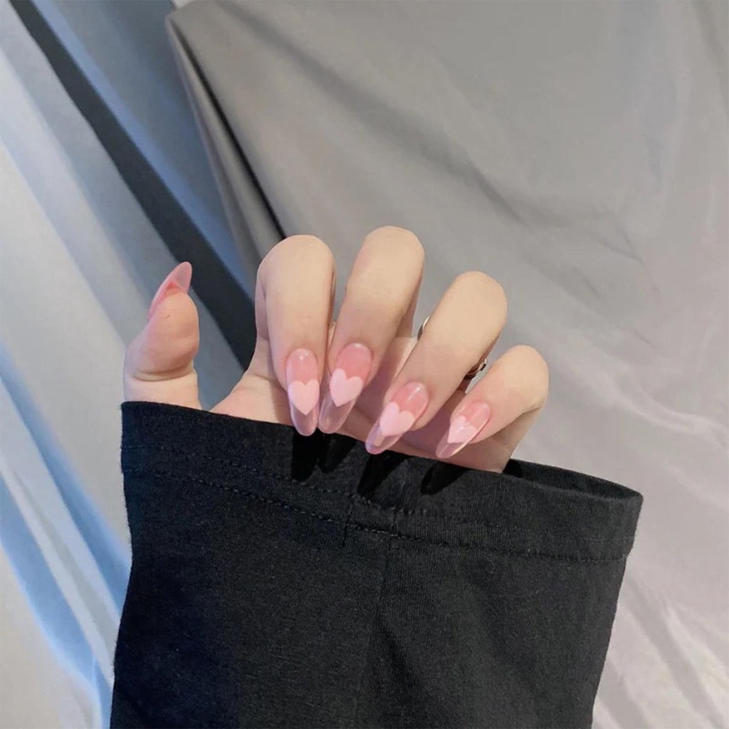 MIHAN1 Hộp 24 Móng Tay Giả Thời Trang Cho Nữ