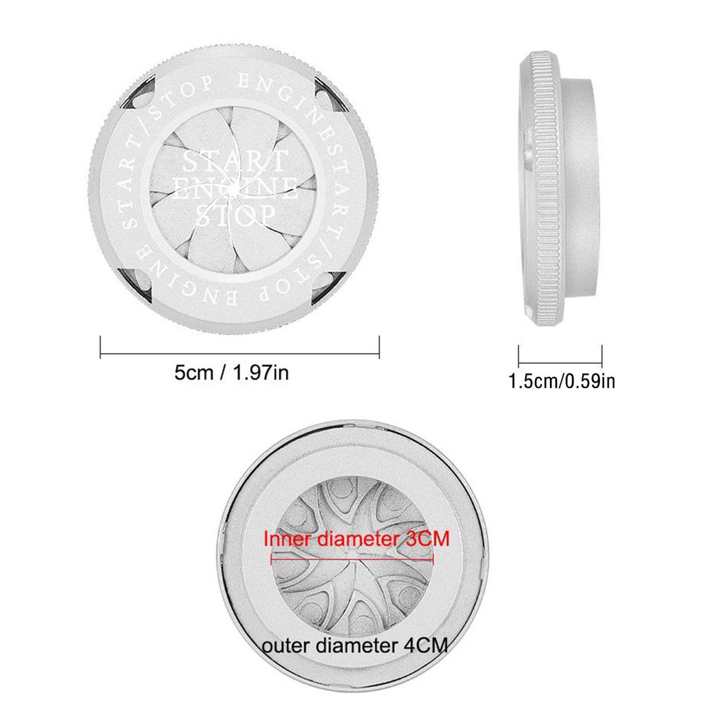 1 Ốp Nút Khởi Động Xe Hơi T6O7