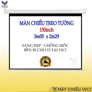 Màn Chiếu Kéo Tay 150 inch 3m05 x 2m29