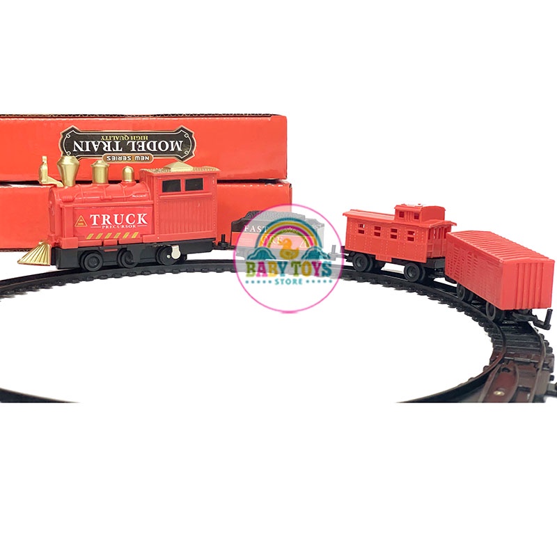 Đồ Chơi Tàu Hỏa CLASSIC TRAIN Chạy PIN, 4 Toa Mini, Tiêu Chuẩn Quốc Tế