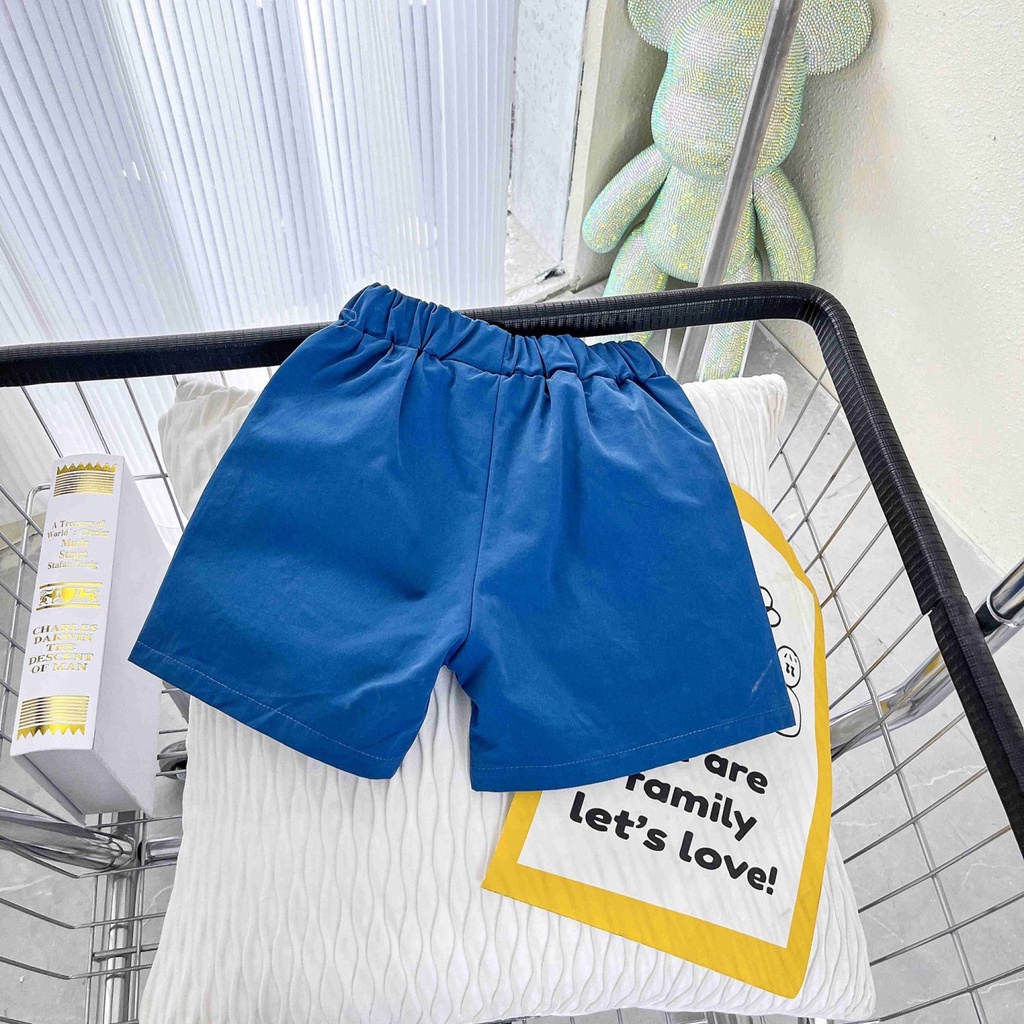 Quần Short Cotton Thoáng Khí Phong Cách Hàn Quốc Thời Trang Mùa Hè 2022 Cho Bé Trai