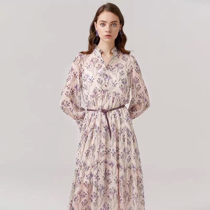 Đầm hoa tím Hopeshow