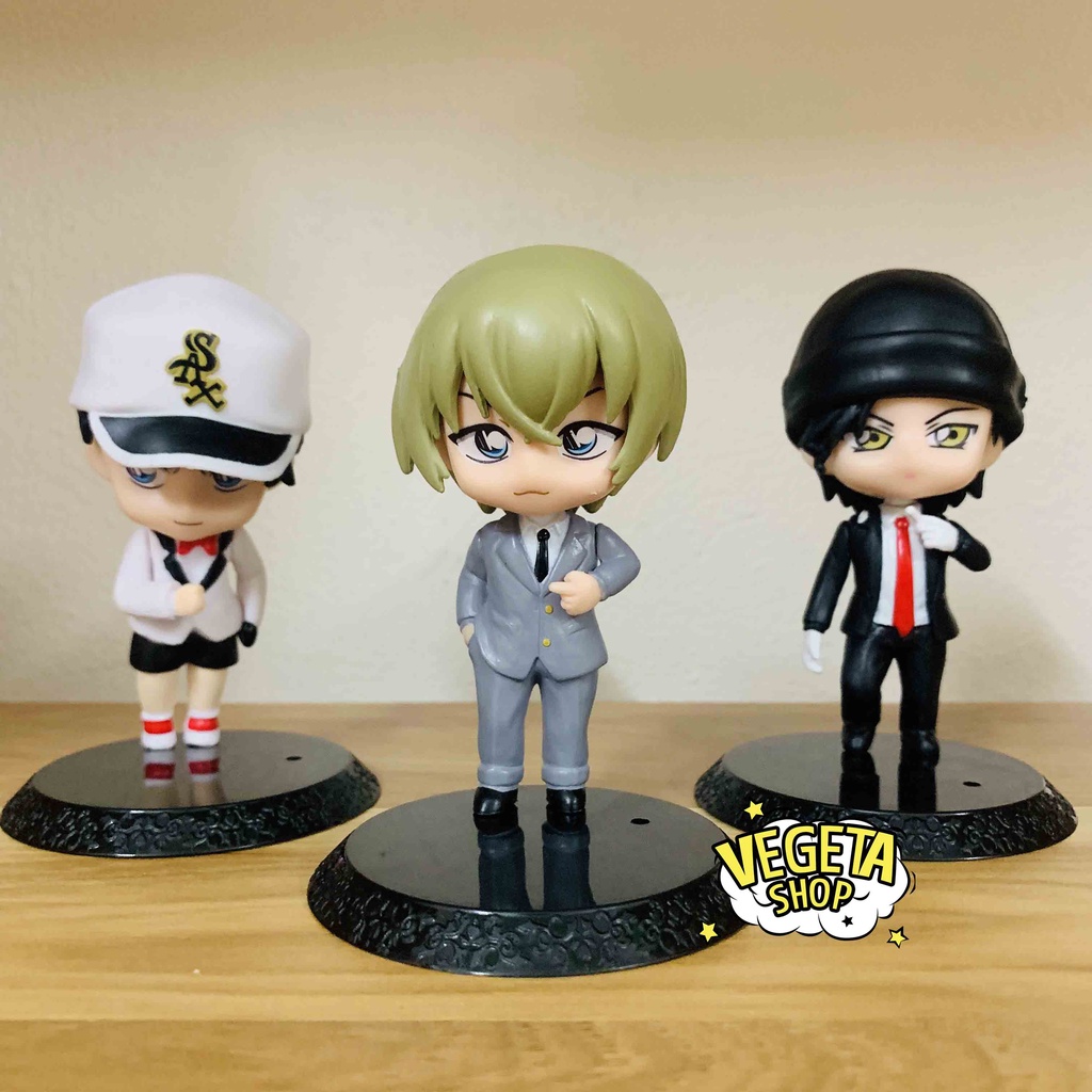Mô hình Conan - Shinichi Ran Mori Kaito Kid Tooru Toru Amuro Shuichi Akai Hanzawa Hattori Heiji Haibara Cao 10~12cm
