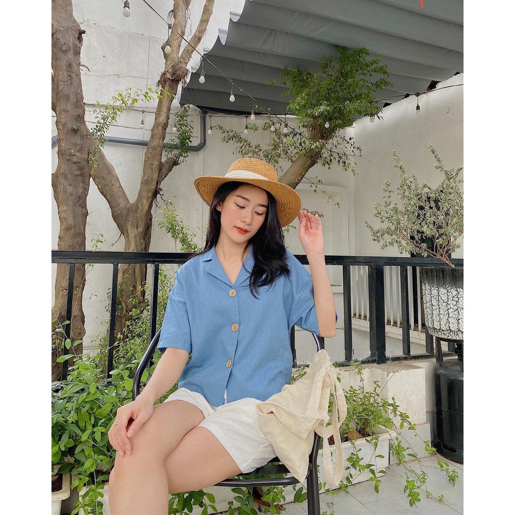 Áo Sơ Mi Nữ Công Sở Dáng Ngắn [xả lỗ] Chất Đẹp, Thấm Hút Mồ Hôi nana store