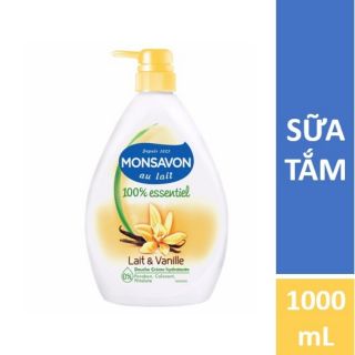 sữa tắm Monsavon chiết xuất hoa vani 1000ml (mẫu mới - Ấn Độ)