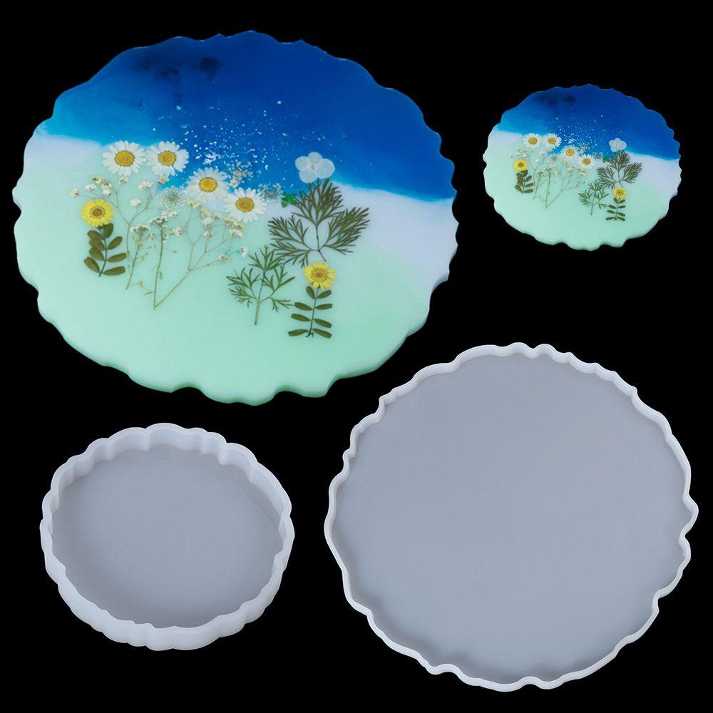 LANFY Khuôn Làm Đế Lót Ly Bằng Resin Epoxy Độc Đáo DIY