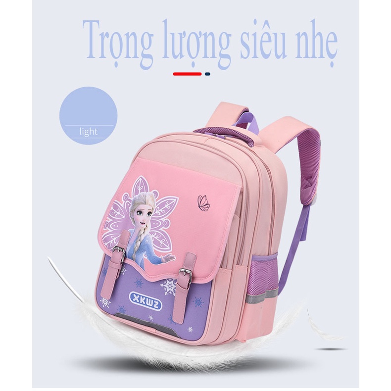 Balo học sinh hình công chúa siêu nhân cho bé gái bé trai đi học cấp 1, cấp 2 từ lớp 3 đến lớp 9, cặp sách học sinh