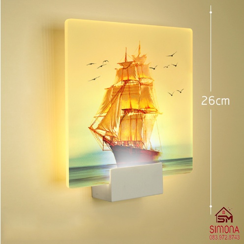 Đèn Gắn Tường Trang Trí Hiện Đại Simona, Đèn Treo Tường Phòng Khách/Phòng Ngủ