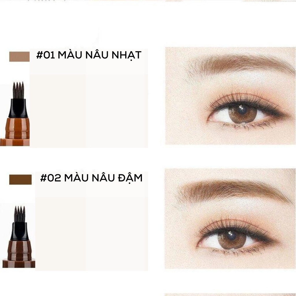 Bút Kẻ Lông Mày Dạng Sợi Chống Thấm Nước Trang Điểm Tự Nhiên Độc Đáo Chì kẻ mày nội địa trung Suake S1KM 85
