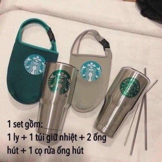 Cốc giữ nhiệt Thái Lan 900ml tặng kèm túi xách, ông hút và cọ rửa  - Siêu Thị Minh Ngọc | BigBuy360 - bigbuy360.vn