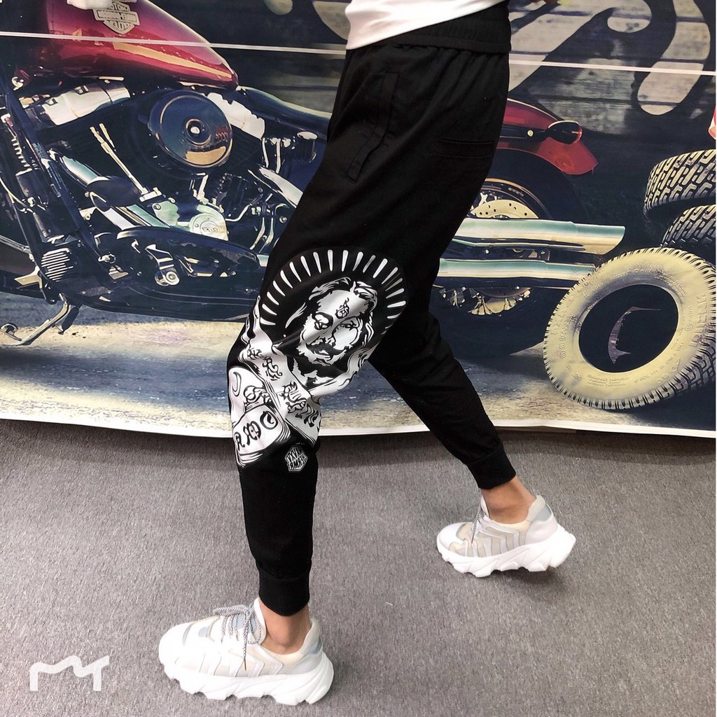 Quần jogger chất liệu vải thun da cá thể thao họa tiết hot trend full size xả kho toàn quốc | BigBuy360 - bigbuy360.vn