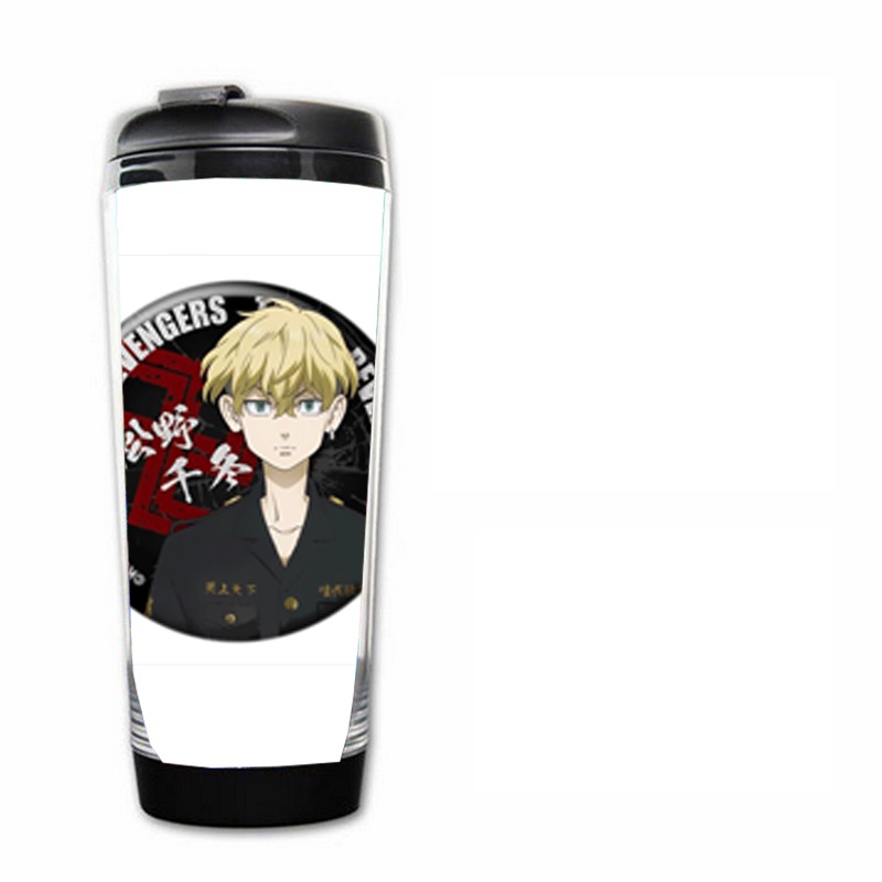 Bình nhựa đựng nước in hình TOKYO REVENGERS NHÂN VẬT ver TRÒN anime chibi tiện lợi lưu niệm