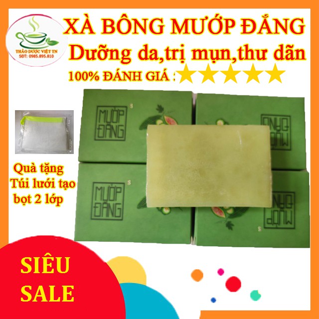 xà bông mướp đắng, xà bông sinh dược mướp đắng làm sạch, dưỡng da,ngừa mụn lưng