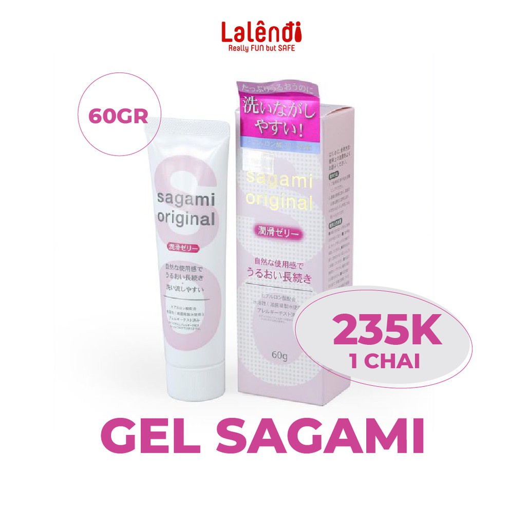 Gel bôi trơn cao cấp Sagami Original Nhật Bản, gel gốc nước 60g | Lalendi Store