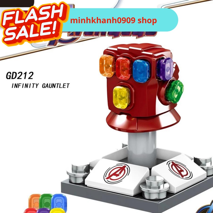 Đồ Chơi Bộ Xếp Hình Găng Tay Vô Cực Của Iron Man Phiên Bản End Game