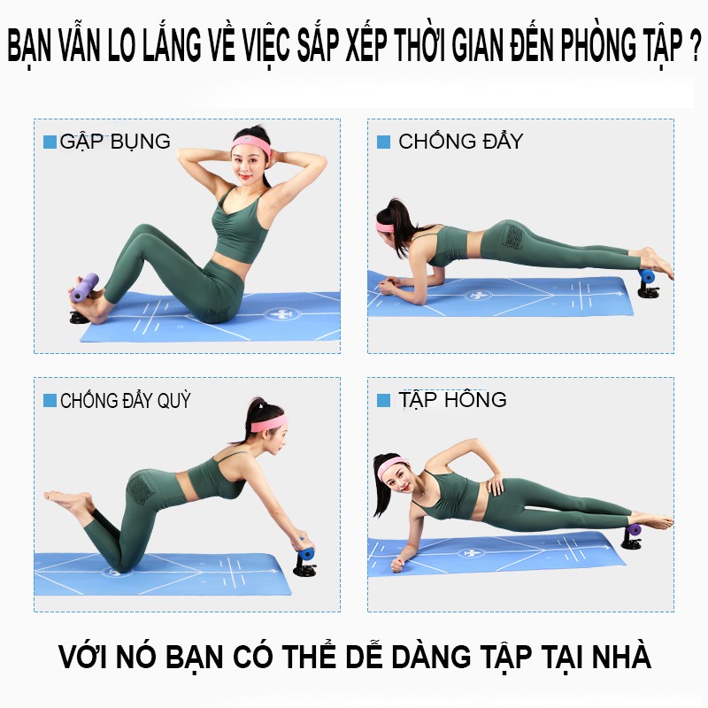 Dụng cụ tập cơ bụng tại nhà, hỗ trợ gập cơ bụng, giúp dáng chuẩn eo thon cao cấp TOPBODY