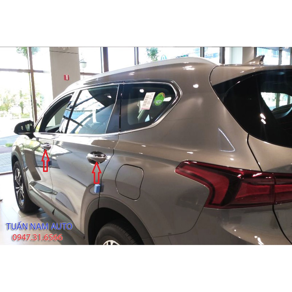 ỐP CROM TAY NẮM CỬA SANTAFE 2020, 2019, 2018+ Made In Korea