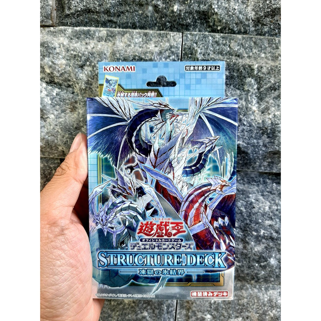 HỘP THẺ BÀI YUGIOH - SD. Trishula, Subzero Dragon of the Ice Barrier + 1 PACK TĂNG CƯỜNG