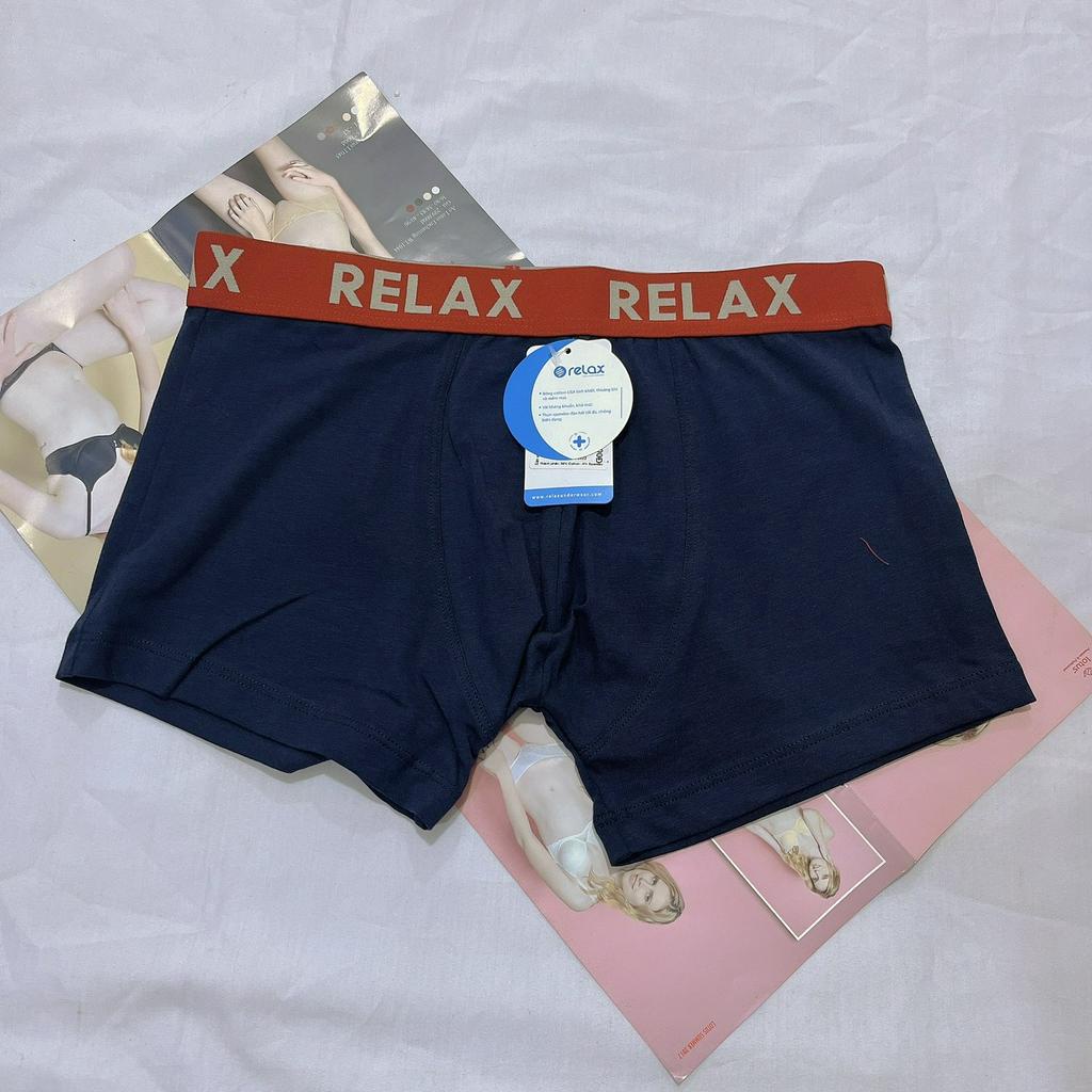 Quần lót nam boxer đùi cao cấp cotton Relax 019 chính hãng lưng to bền đẹp, thoáng mát, thấm hút mồ hôi, co giãn