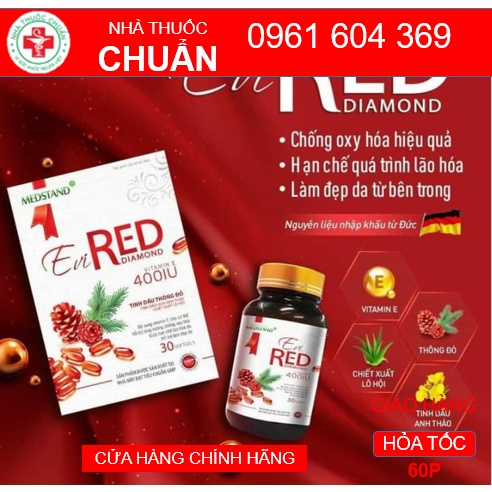 Vitamin E đỏ Evi red Medstand - Chống lão hoá , làm đẹp da