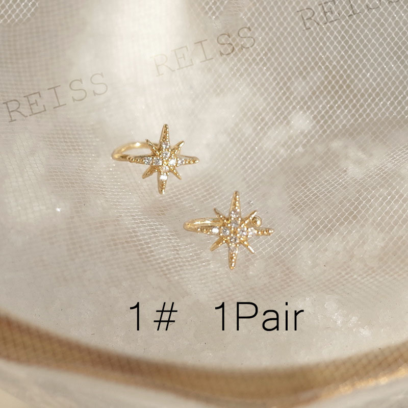 Khuyên Kẹp Sụn Tai Không Xỏ Lỗ Hình Ngôi Sao Đơn Giản