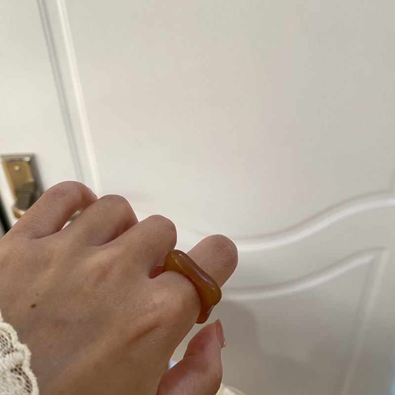 Nhẫn Hợp Kim Màu Tối Phong Cách Retro Cho Nữ