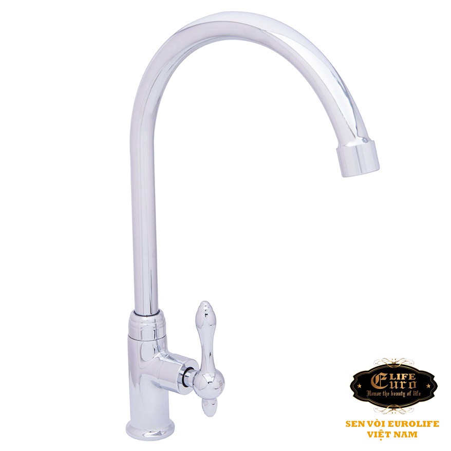 Vòi rửa chén lạnh Eurolife EL-RC02 (Trắng bạc)