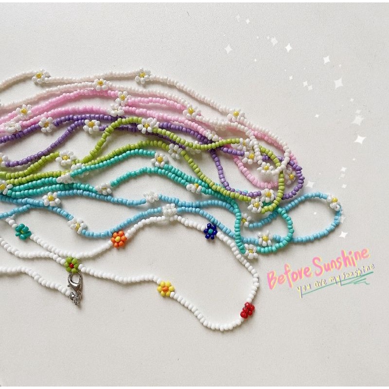 DÂY ĐEO KHẨU TRANG NHIỀU MÀU KẾT HOA XINH XỈU