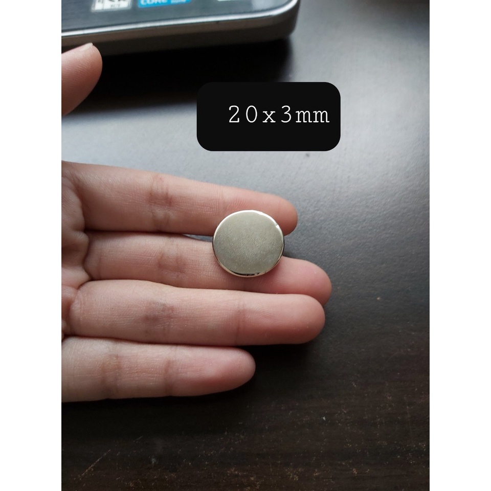 Nam châm vĩnh cửu đường kính 20mm, lực siêu mạnh