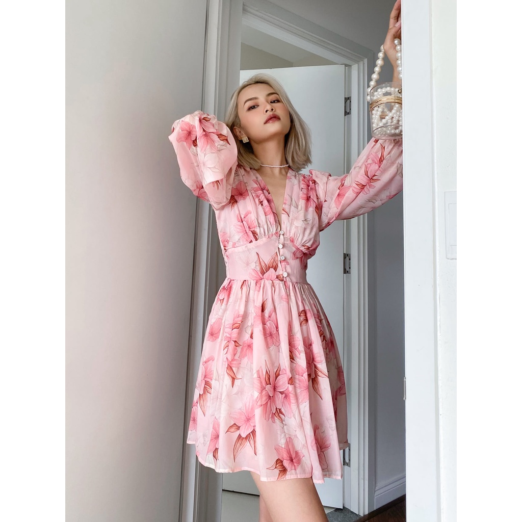 TUBYCATU | Pink lily jumpsuit hồng