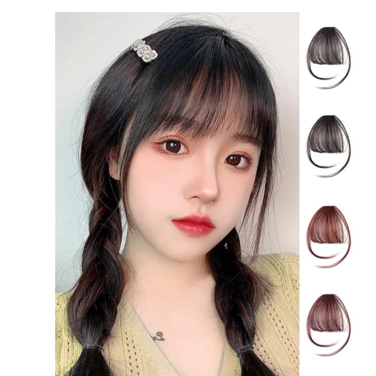 Tóc giả mái thưa Hàn Quốc hàng dệt tay cao cấp tự nhiên như tóc thật