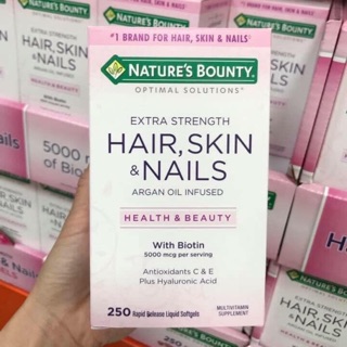 Viên uống đẹp da móng tóc hair skin nail 250 viên