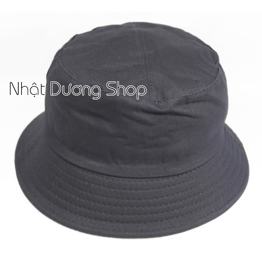 Nón bucket tai bèo thêu chữ FILA chất liệu vải Cotton thoáng mát mà hợp thời trang