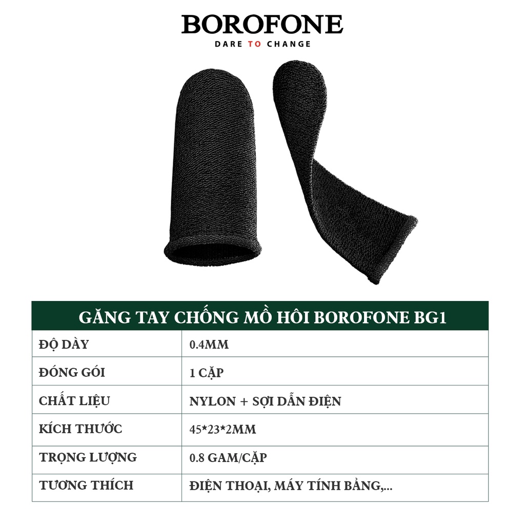 Găng tay chơi game chống mồ hôi Borofone BG1