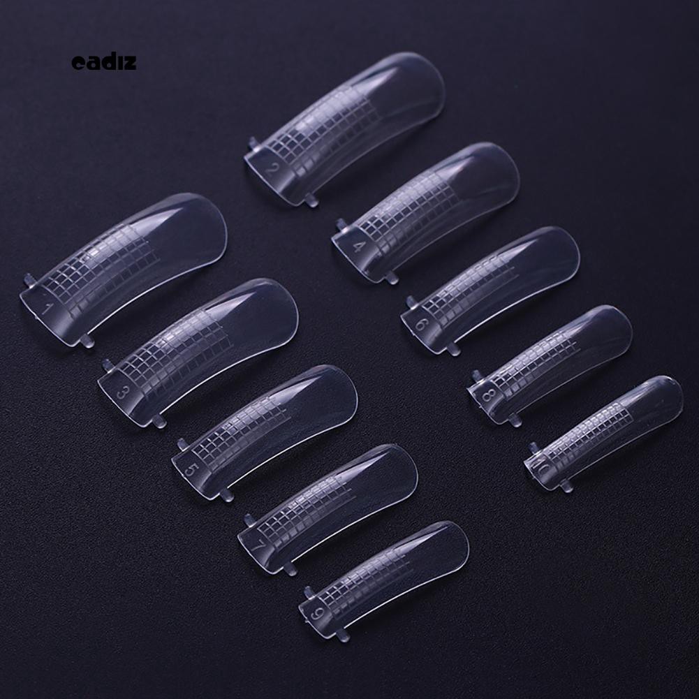 Set 100 khuôn móng tay giả tạo hình làm nail chuyên dụng