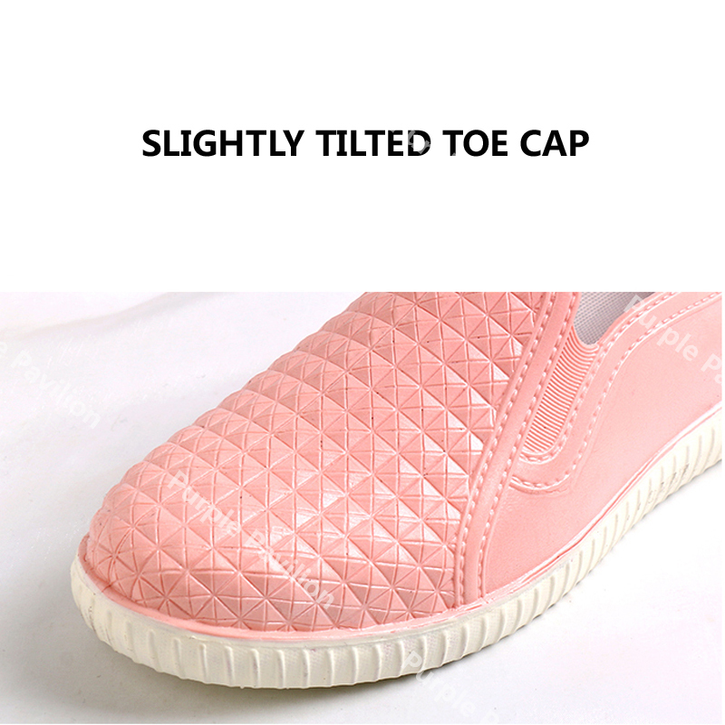 Giày Búp Bê Pvc Đế Mềm Chống Trượt Không Thấm Nước Cho Nữ