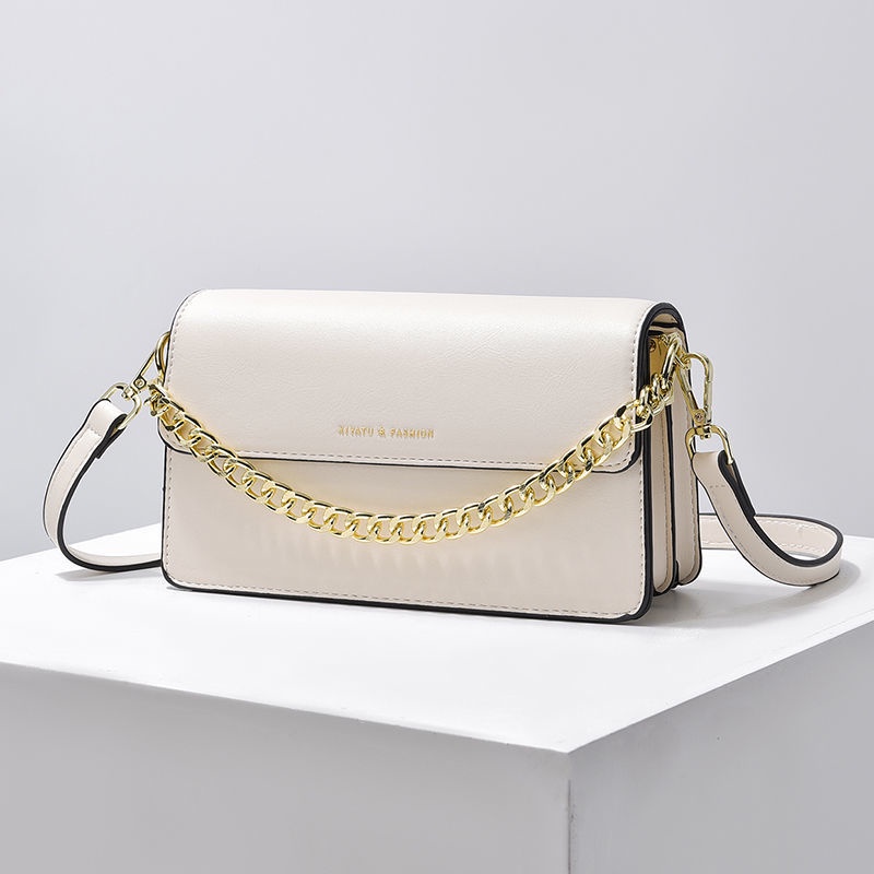 Túi Đeo Vai Hình Vuông Cỡ Nhỏ Màu Trơn Đơn Giản Thời Trang Cho Nữ