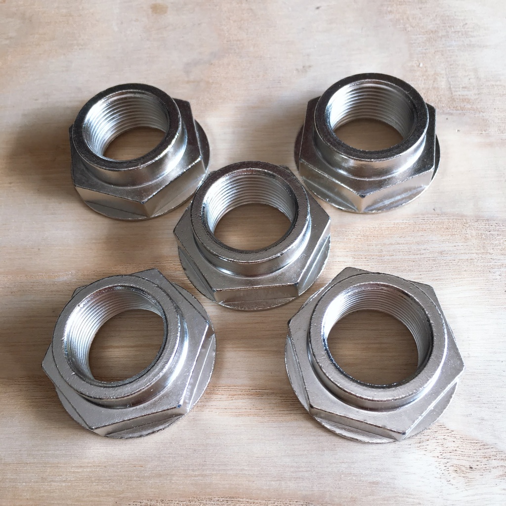 Tán lồng máy giặt bằng inox [DÀY TỐT] Ốc đầu khẩu lồng máy giặt lục giác 38mm - Ecu siết lồng máy giặt
