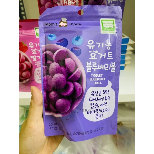 Sữa Chua Khô trái cây sấy Mom’s Choice Hàn Quốc cho bé 7m