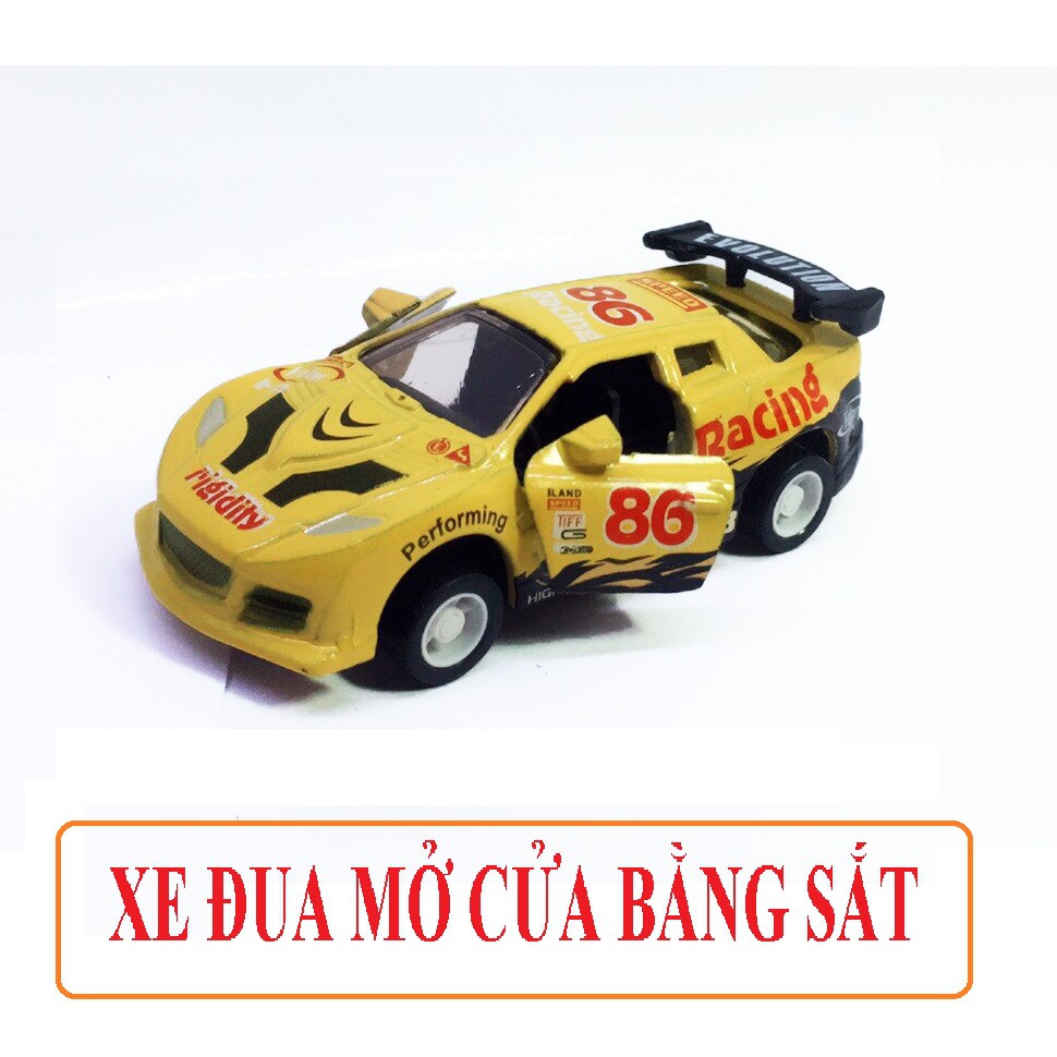 SET 4 XE ĐUA MỞ CỬA BẰNG SẮT