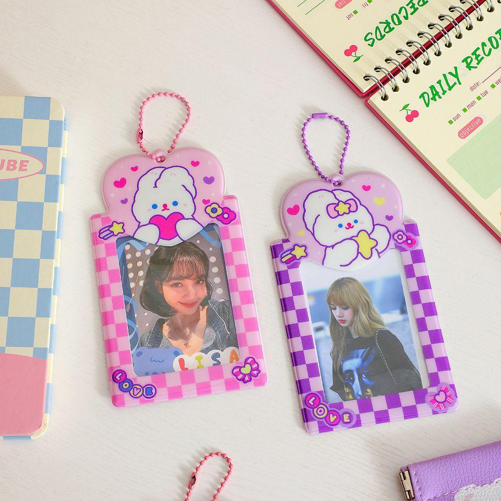Album Ảnh 3 inch Kèm Móc Khóa Hình Thỏ Hoạt Hình Dễ Thương